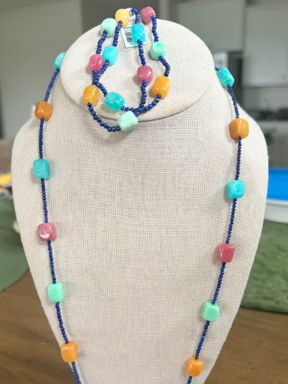 Jay King  Multi Gemstone Lapis Sterling Silver Bead Necklace & Bracelet Set NWT